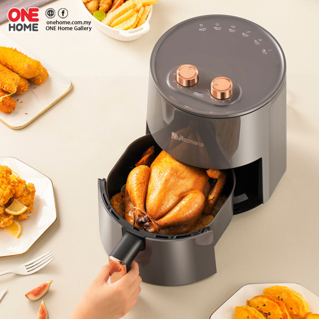 YILIZOMANA 4.8L Analog Air Fryer (Grey) ONE HOME GALLERY