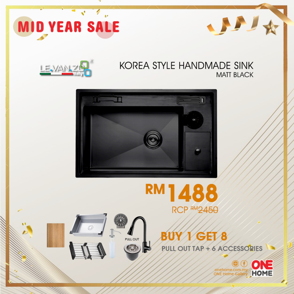 [MID YEAR SALE] LEVANZO Korea Style Handmade Sink ONE HOME